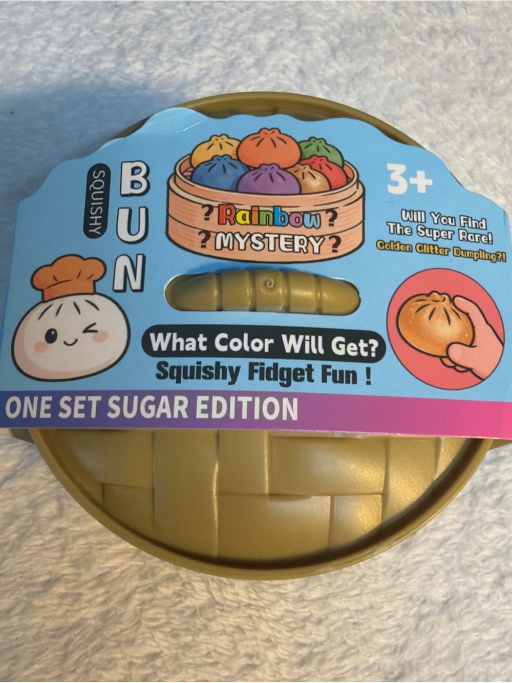 Squishy Bun Mystery Toy - Gold (Sugar Edition)